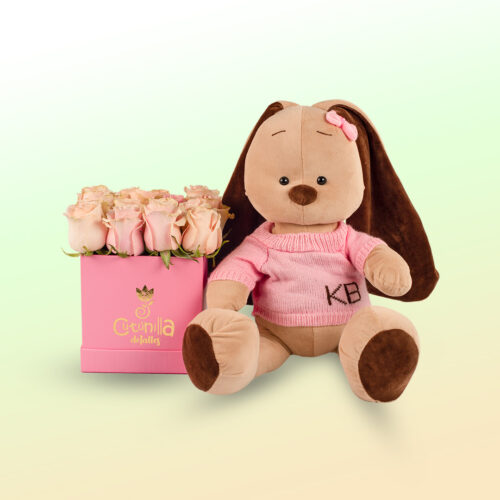 Conejita KB con Box de Rosas